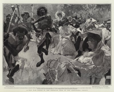 A Fiji War Dance in the Colonial Fete at the Alexandra Palace by Frank Craig